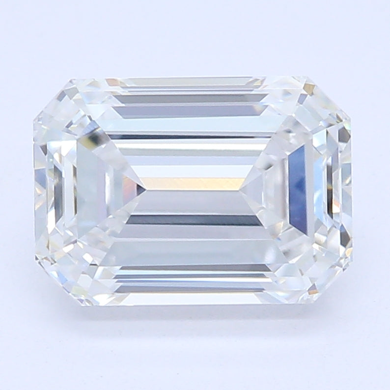 1.28 Carat Emerald Lab Diamond with  Cut Diamond in 14KT  view 1
