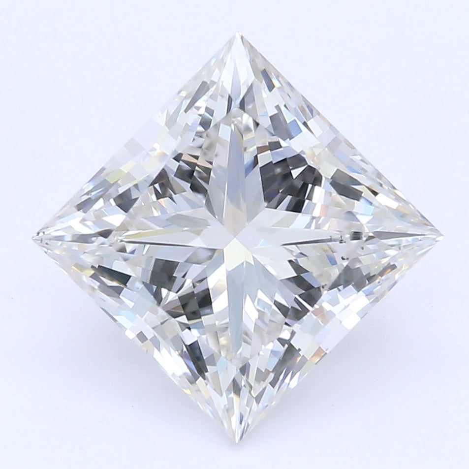 1.8 Carat Princess Lab Diamond with  Cut Diamond in 14KT  view 1
