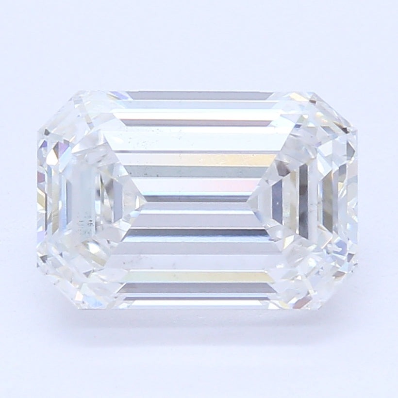 1.44 Carat Emerald Lab Diamond with  Cut Diamond in 14KT  view 1
