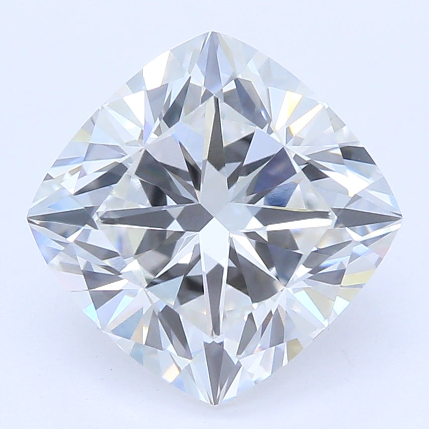 2.13 Carat Cushion Lab Diamond with  Cut Diamond in 14KT  view 1
