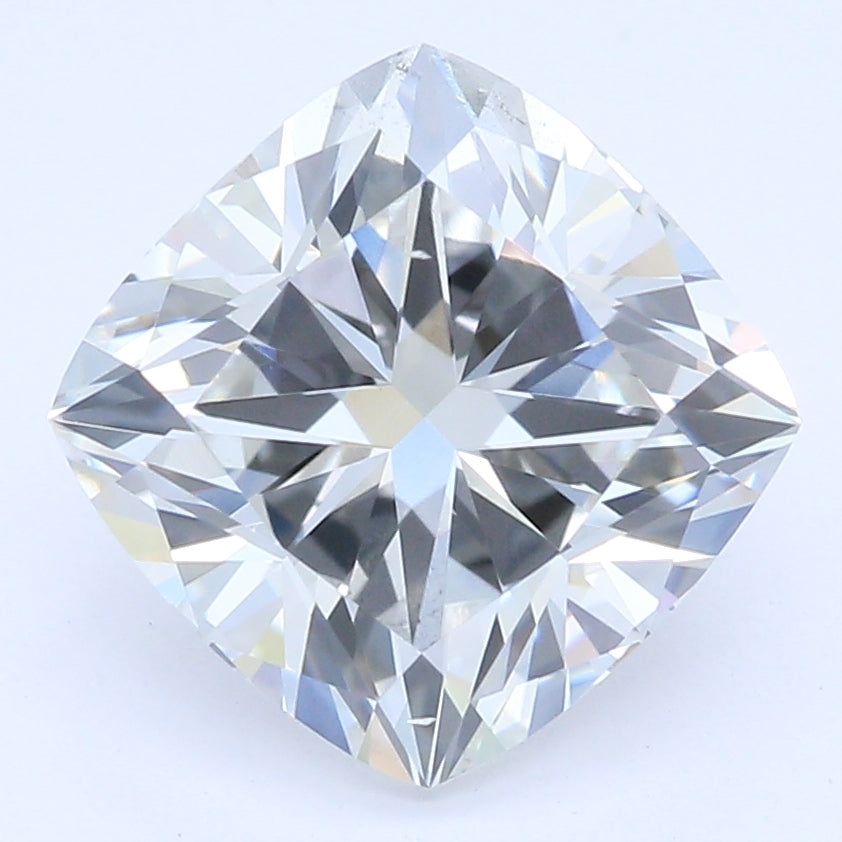 1.81 Carat Cushion Lab Diamond with  Cut Diamond in 14KT  view 1
