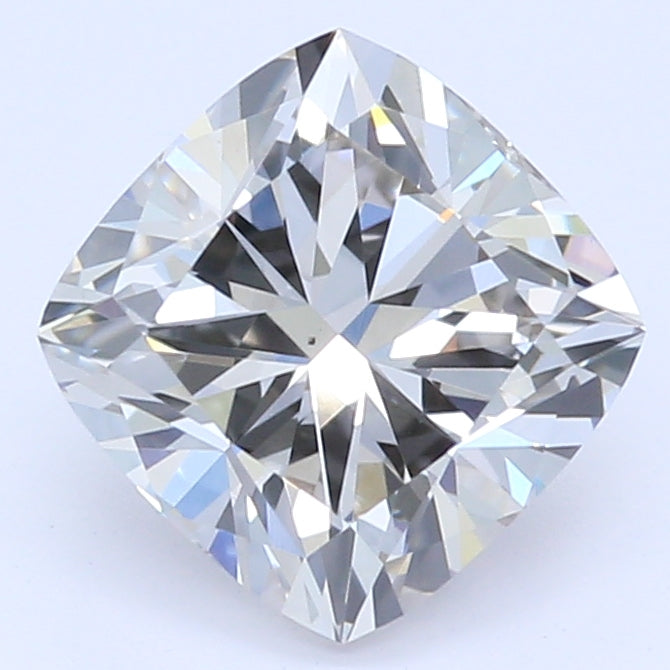 0.87 Carat Cushion Lab Diamond with  Cut Diamond in 14KT  view 1
