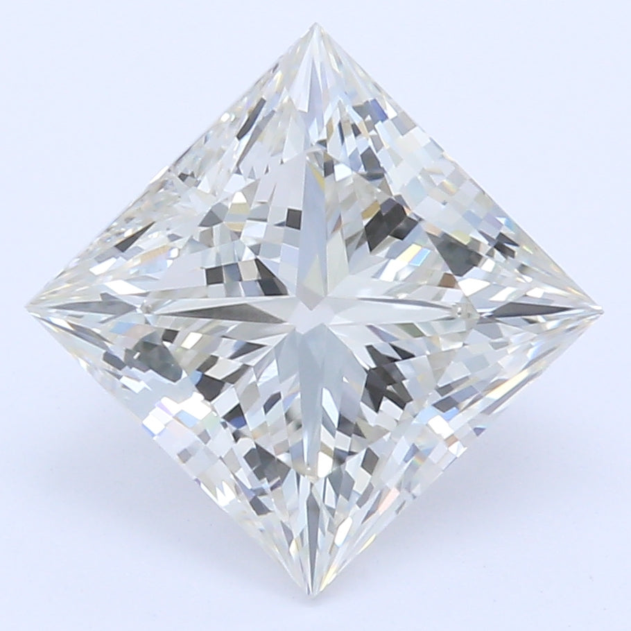 1.54 Carat Princess Lab Diamond with  Cut Diamond in 14KT  view 1
