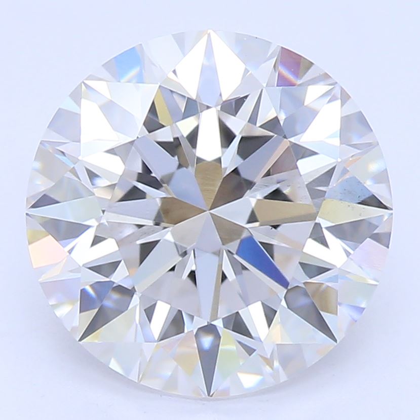 2.16 Carat Round Lab Diamond with  Cut Diamond in 14KT  view 1
