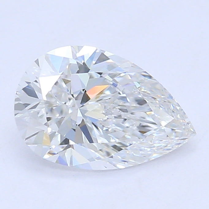 0.5 Carat Pear Lab Diamond with  Cut Diamond in 14KT  view 1

