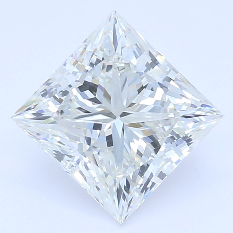 1.01 Carat Princess Lab Diamond with  Cut Diamond in 14KT  view 1
