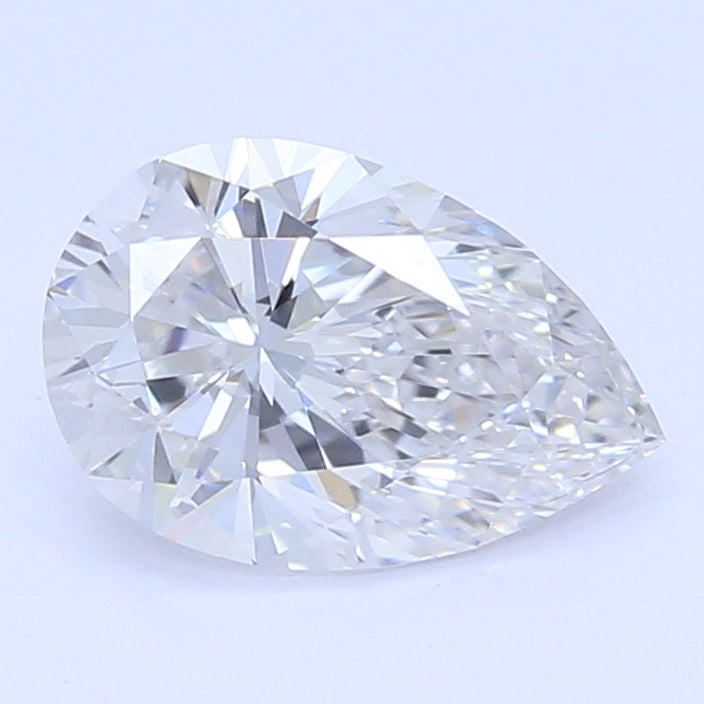 0.5 Carat Pear Lab Diamond with  Cut Diamond in 14KT  view 1
