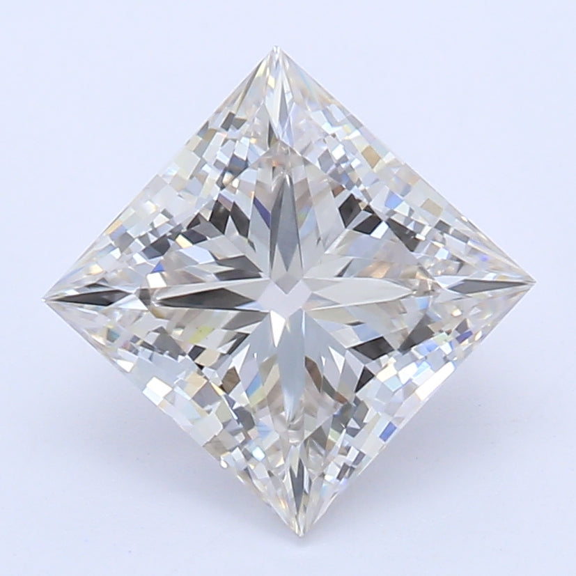 1.15 Carat Princess Lab Diamond with  Cut Diamond in 14KT  view 1
