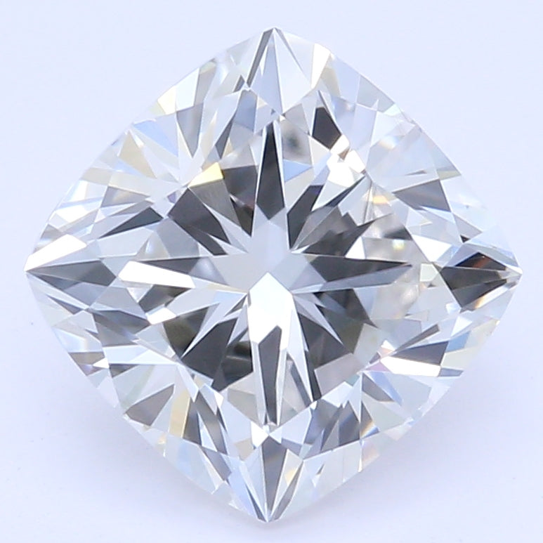1.35 Carat Cushion Lab Diamond with  Cut Diamond in 14KT  view 1
