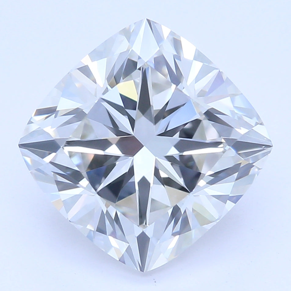 2.23 Carat Cushion Lab Diamond with  Cut Diamond in 14KT  view 1
