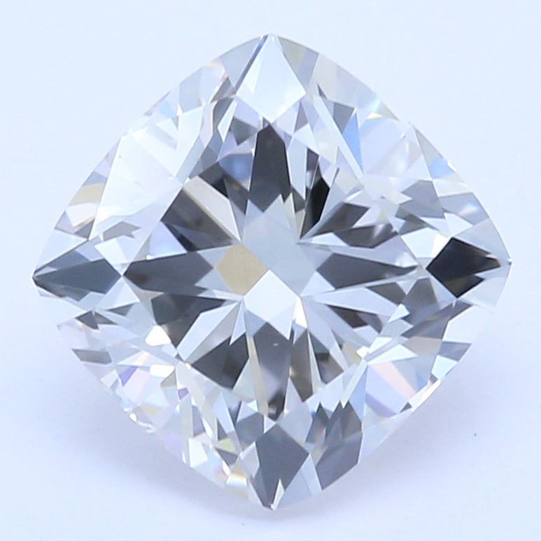 1.22 Carat Cushion Lab Diamond with  Cut Diamond in 14KT  view 1
