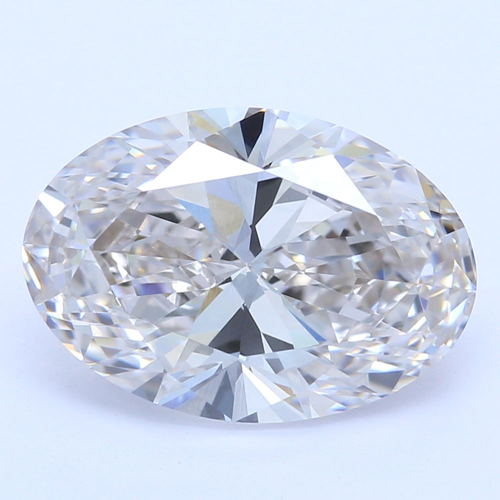 1.9 Carat Oval Lab Diamond with  Cut Diamond in 14KT  view 1
