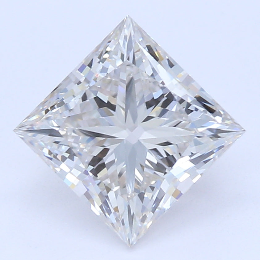 1.15 Carat Princess Lab Diamond with  Cut Diamond in 14KT  view 1
