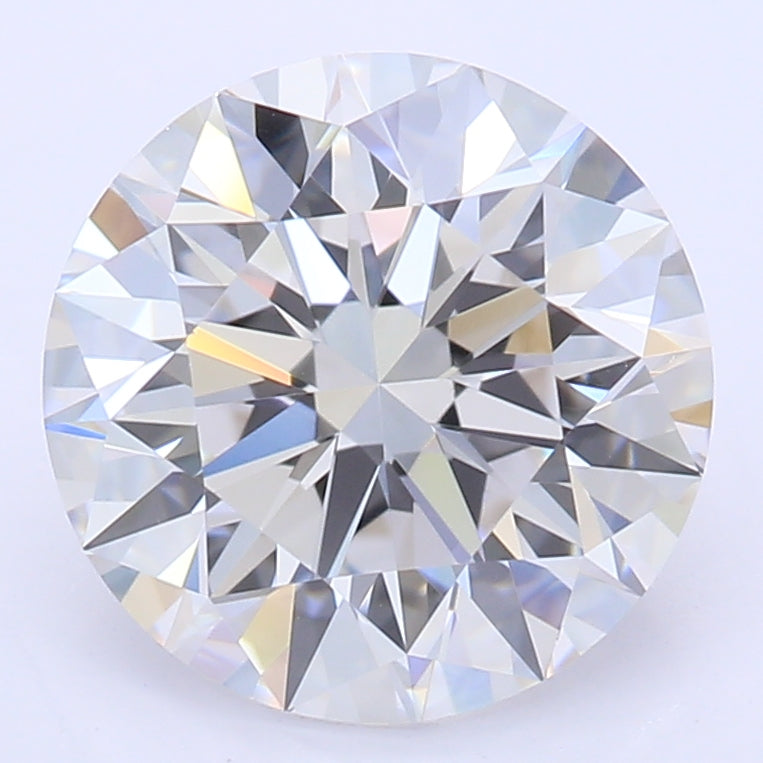 1.76 Carat Round Lab Diamond with  Cut Diamond in 14KT  view 1
