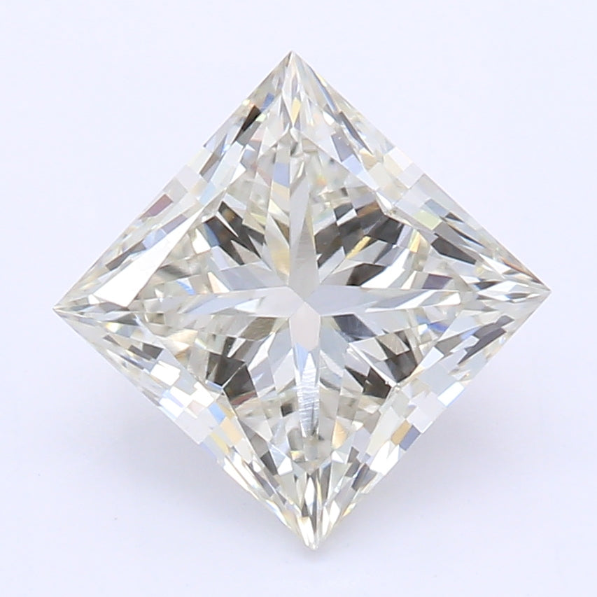 1.2 Carat Princess Lab Diamond with  Cut Diamond in 14KT  view 1
