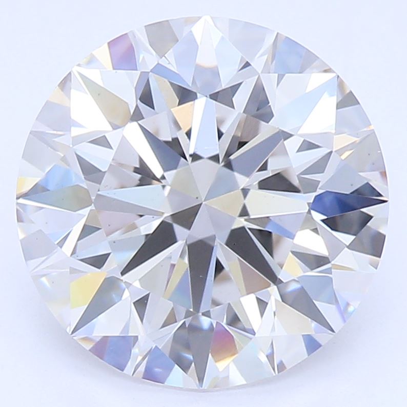 2.17 Carat Round Lab Diamond with  Cut Diamond in 14KT  view 1
