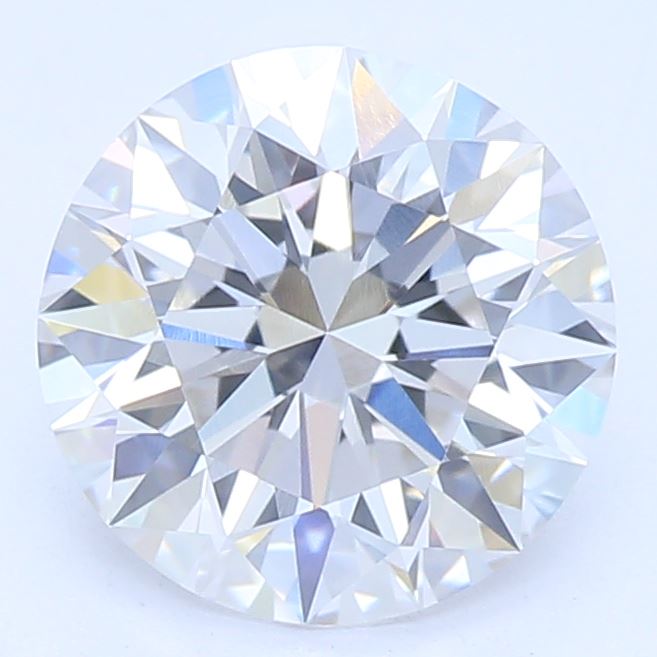 1.11 Carat Round Lab Diamond with  Cut Diamond in 14KT  view 1
