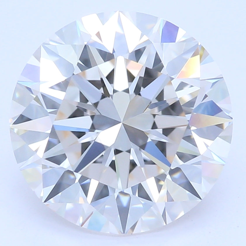 2.03 Carat Round Lab Diamond with  Cut Diamond in 14KT  view 1
