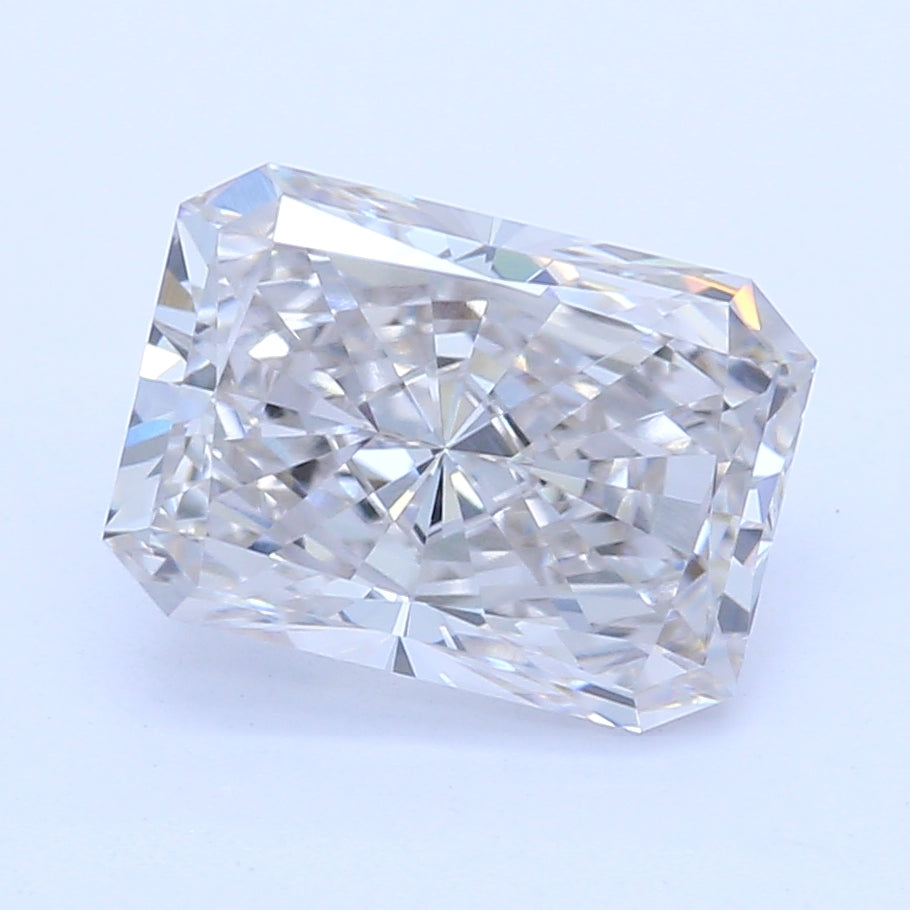 1.01 Carat Radiant Lab Diamond with  Cut Diamond in 14KT  view 1
