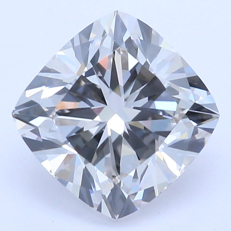 1.21 Carat Cushion Lab Diamond with  Cut Diamond in 14KT  view 1
