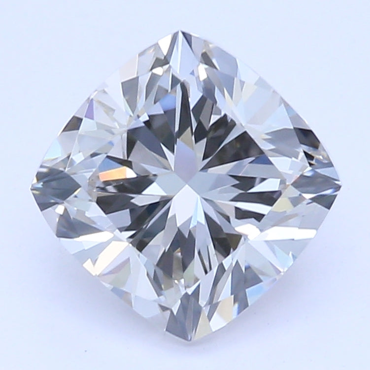 1.0 Carat Cushion lab Diamond with  Cut Diamond in 14KT  view 1
