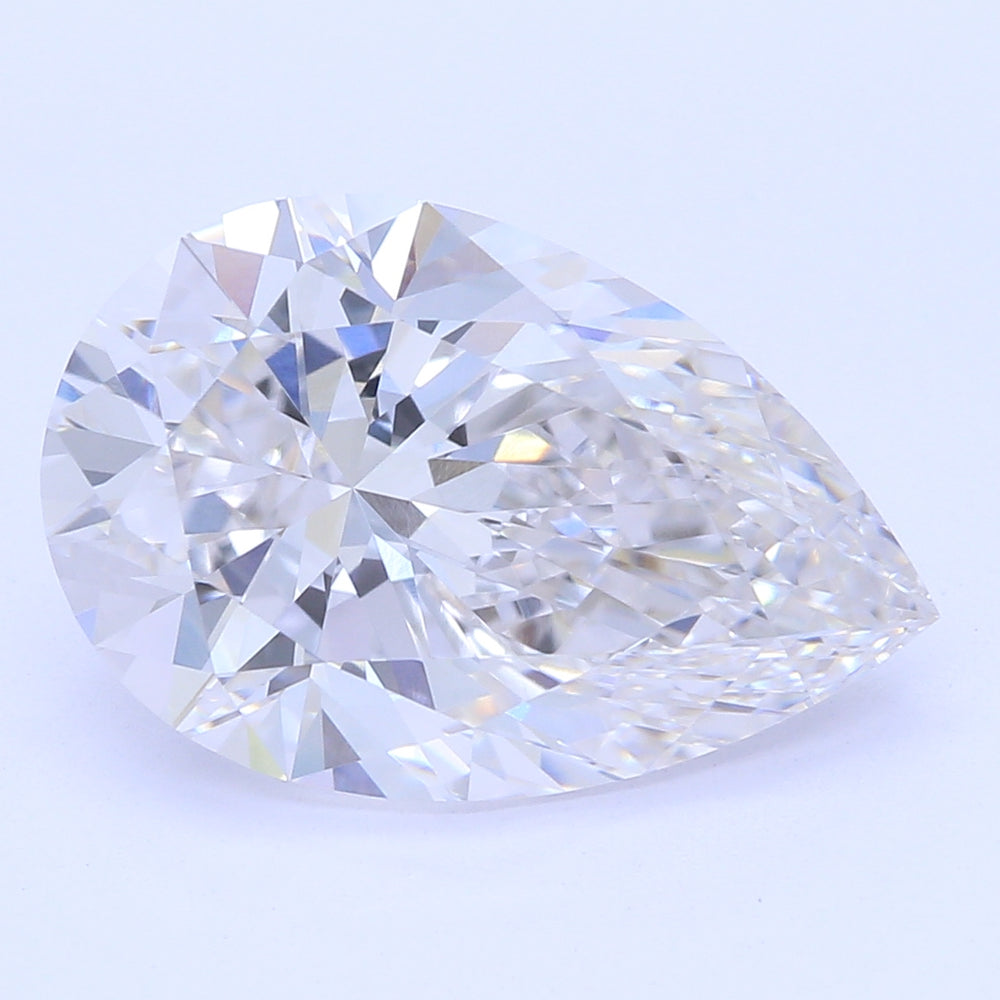2.16 Carat Pear Lab Diamond with  Cut Diamond in 14KT  view 1
