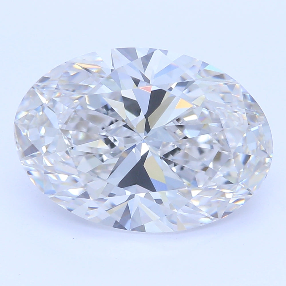 2.19 Carat Oval Lab Diamond with  Cut Diamond in 14KT  view 1
