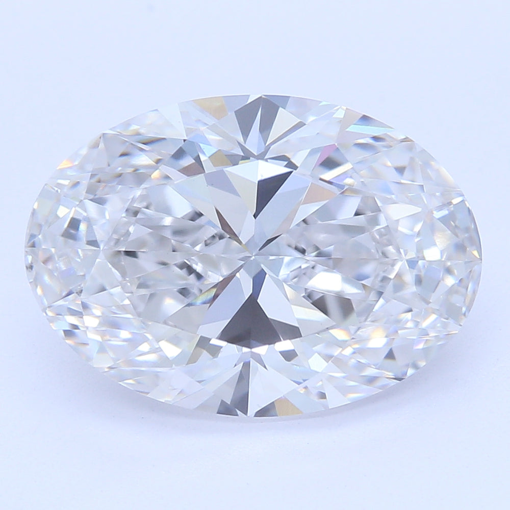 2.72 Carat Oval Lab Diamond with  Cut Diamond in 14KT  view 1
