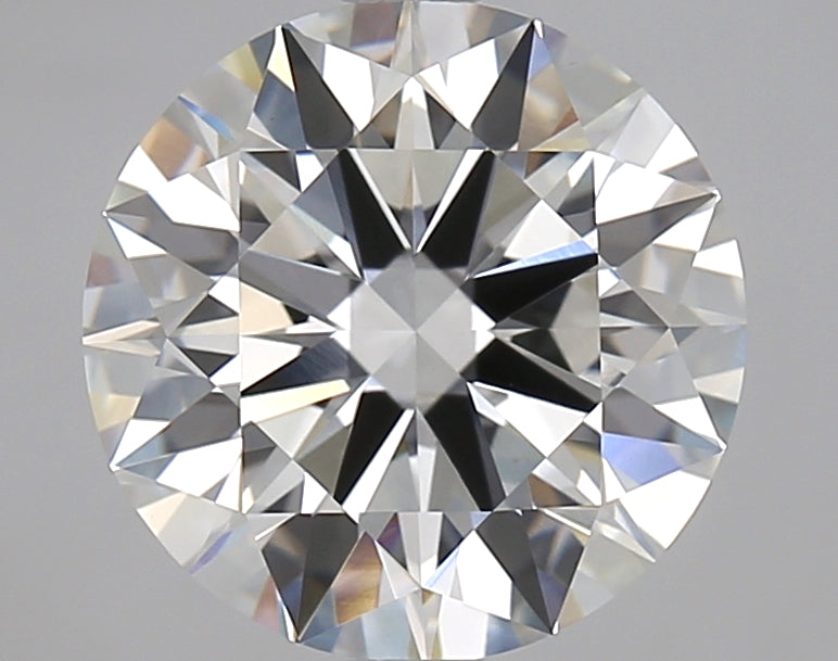 2.68 Carat Round Lab Diamond with  Cut Diamond in 14KT  view 1
