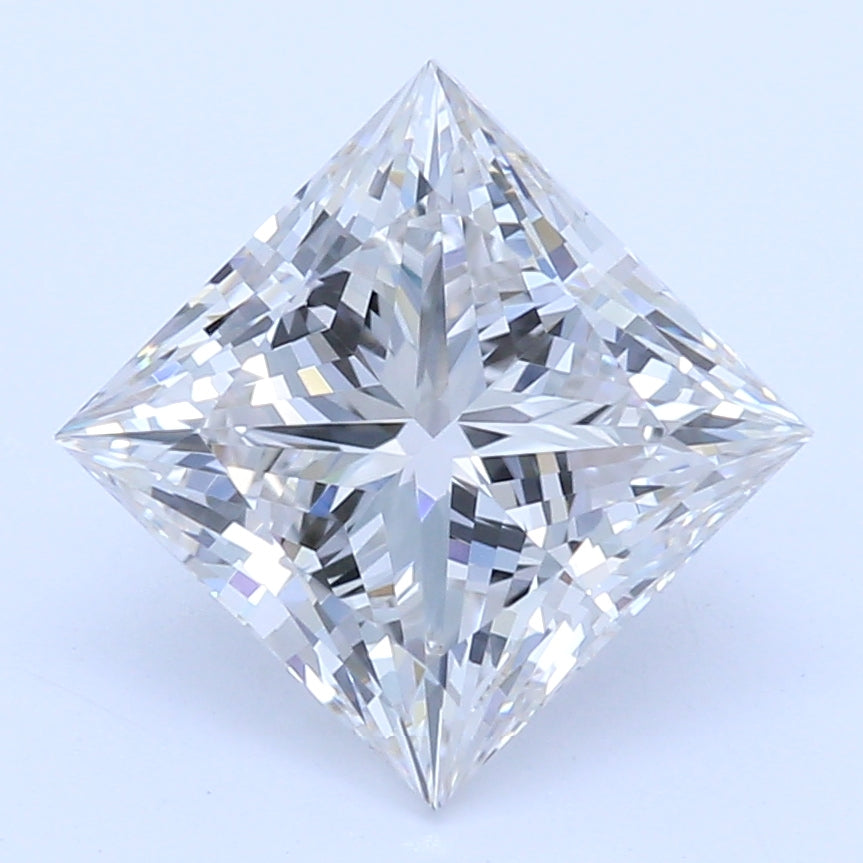 1.13 Carat Princess Lab Diamond with  Cut Diamond in 14KT  view 1
