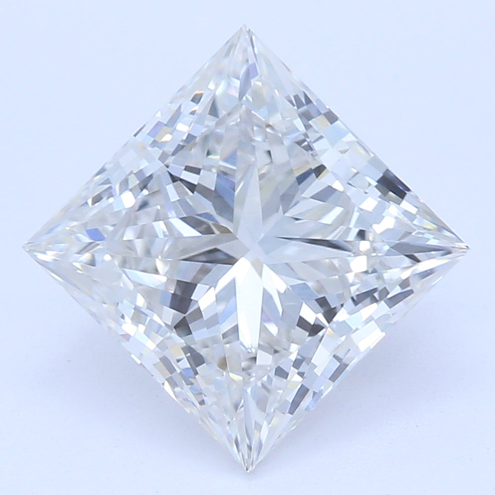 1.75 Carat Princess Lab Diamond with  Cut Diamond in 14KT  view 1
