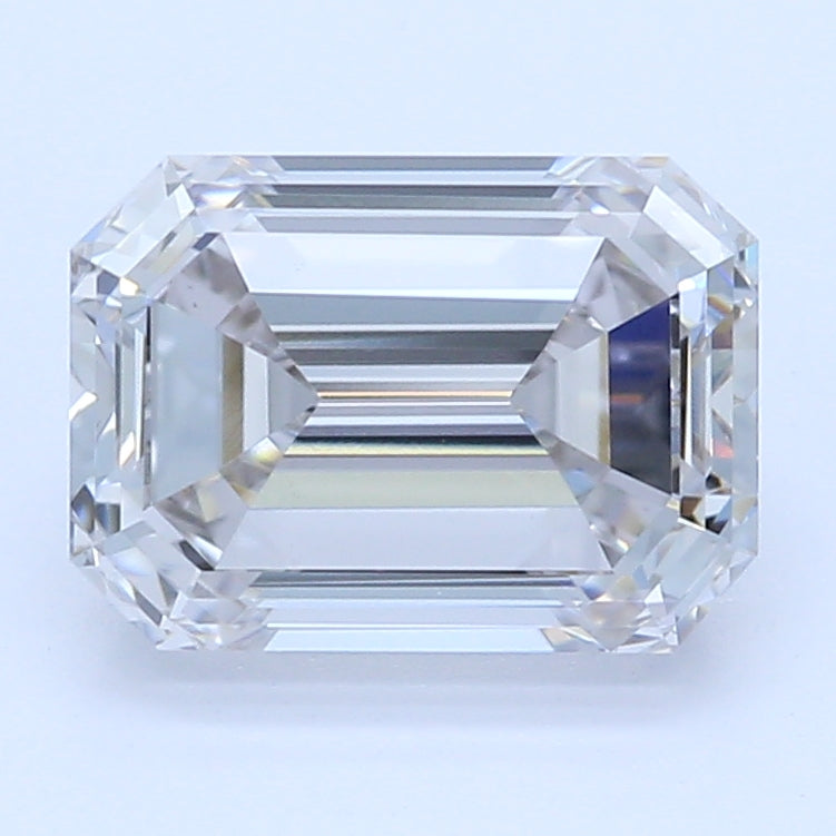 1.02 Carat Emerald Lab Diamond with  Cut Diamond in 14KT  view 1
