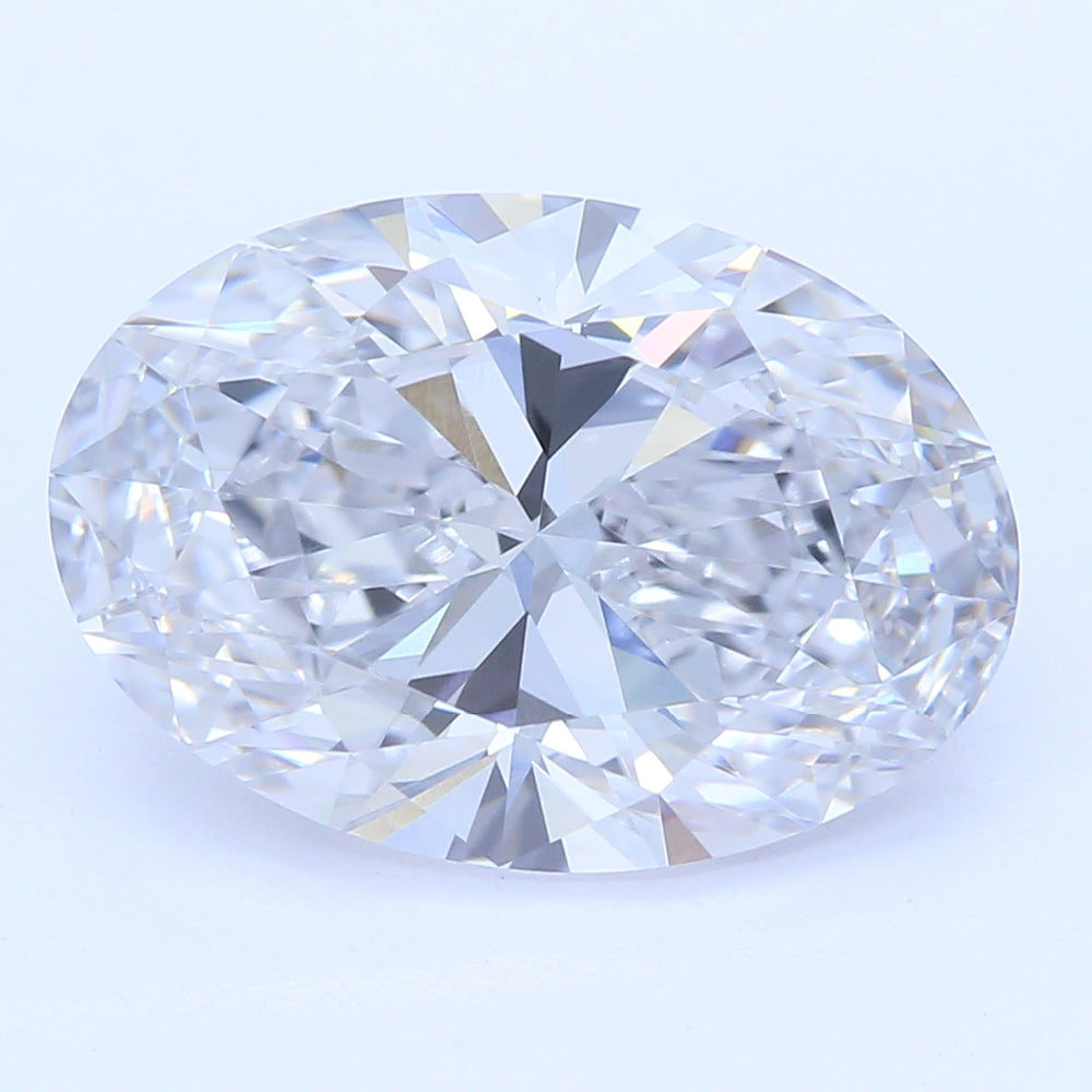 2.24 Carat Oval Lab Diamond with  Cut Diamond in 14KT  view 1
