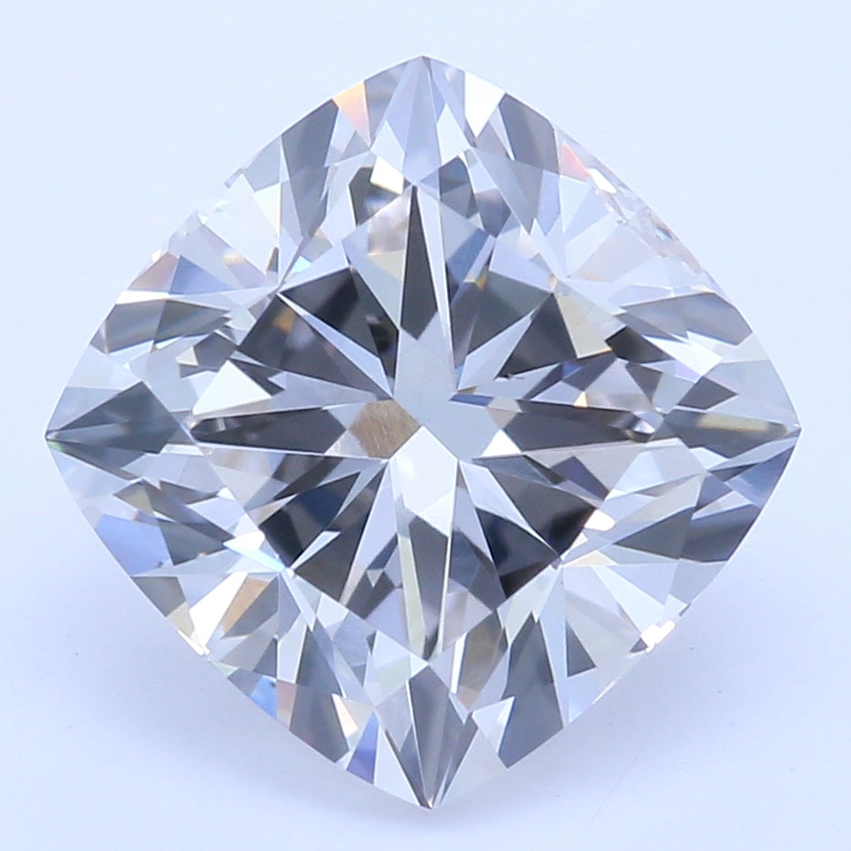 2.15 Carat Cushion Lab Diamond with  Cut Diamond in 14KT  view 1

