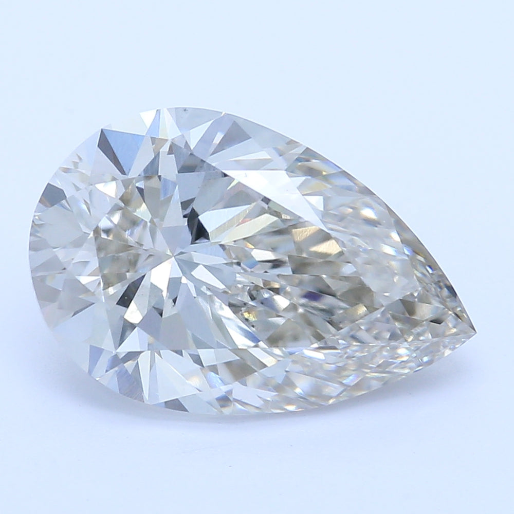 1.72 Carat Pear Lab Diamond with  Cut Diamond in 14KT  view 1
