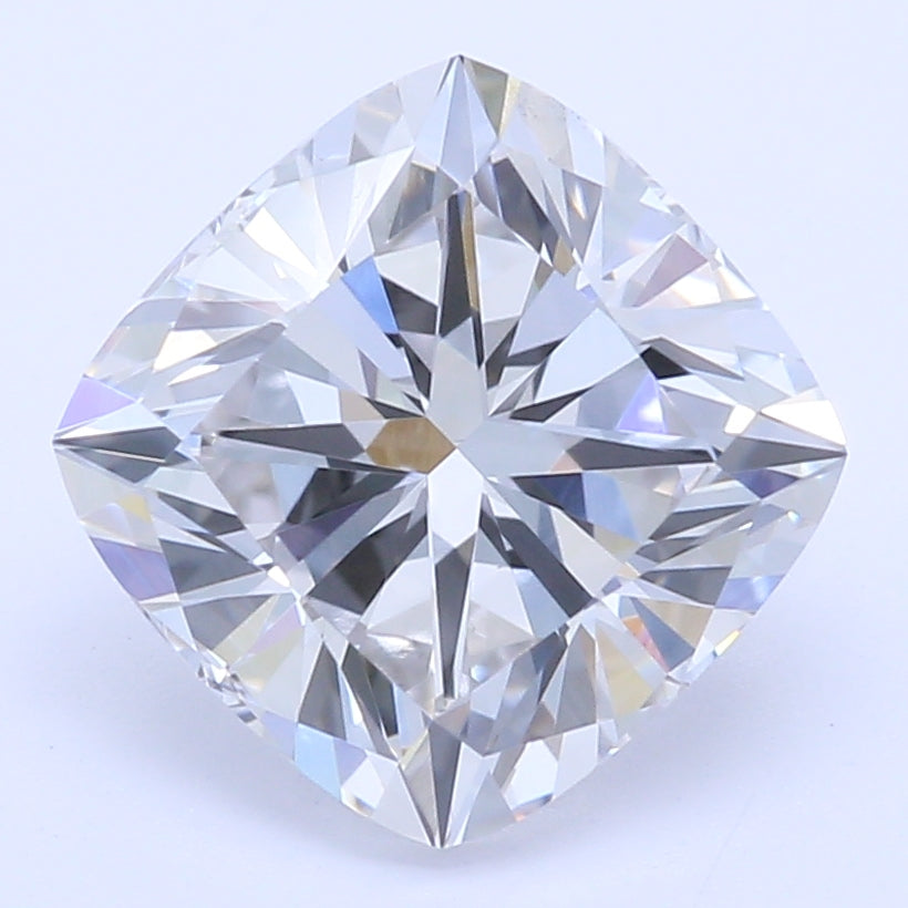 1.41 Carat Cushion Lab Diamond with  Cut Diamond in 14KT  view 1
