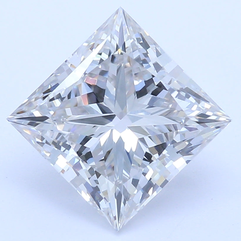 1.21 Carat Princess Lab Diamond with  Cut Diamond in 14KT  view 1
