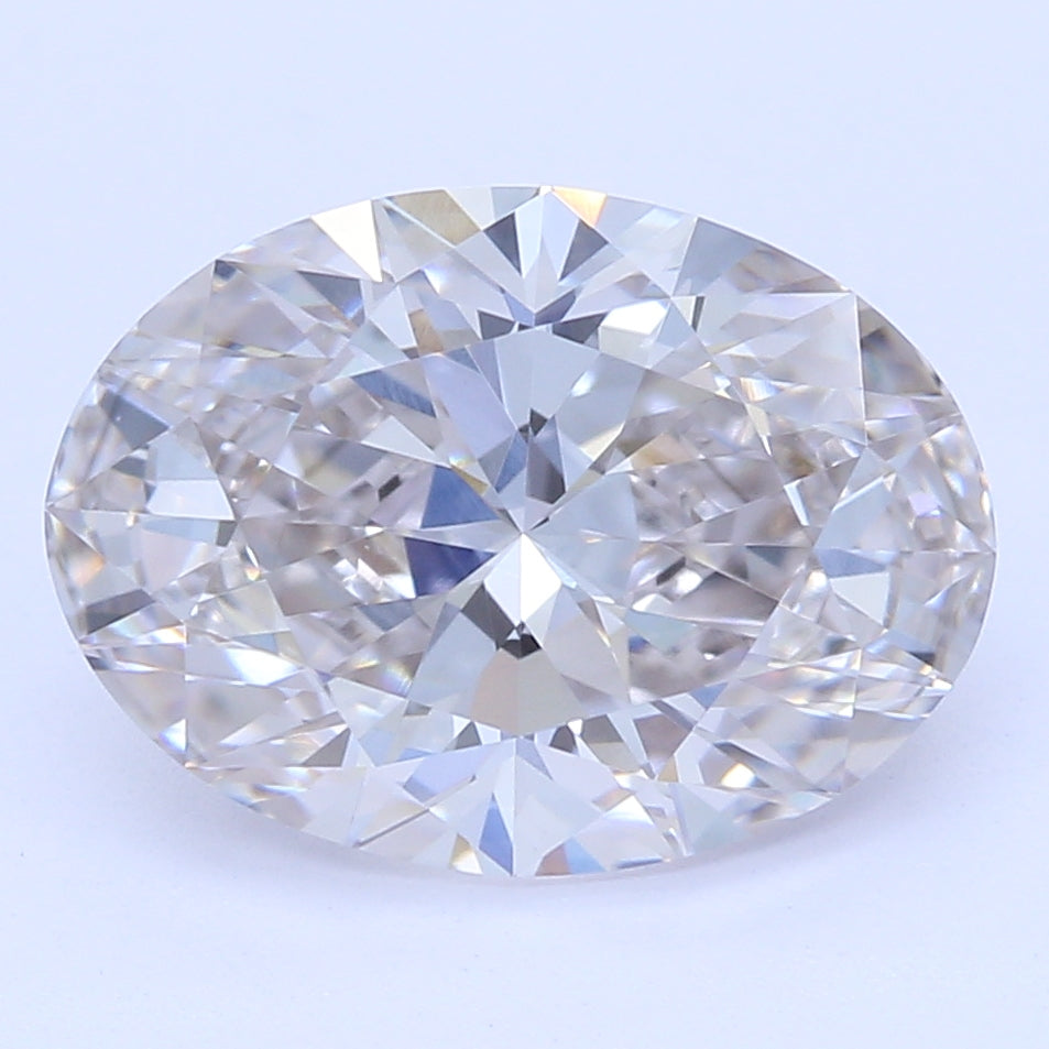 1.55 Carat Oval Lab Diamond with  Cut Diamond in 14KT  view 1
