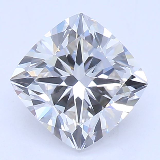 0.74 Carat Cushion Lab Diamond with  Cut Diamond in 14KT  view 1
