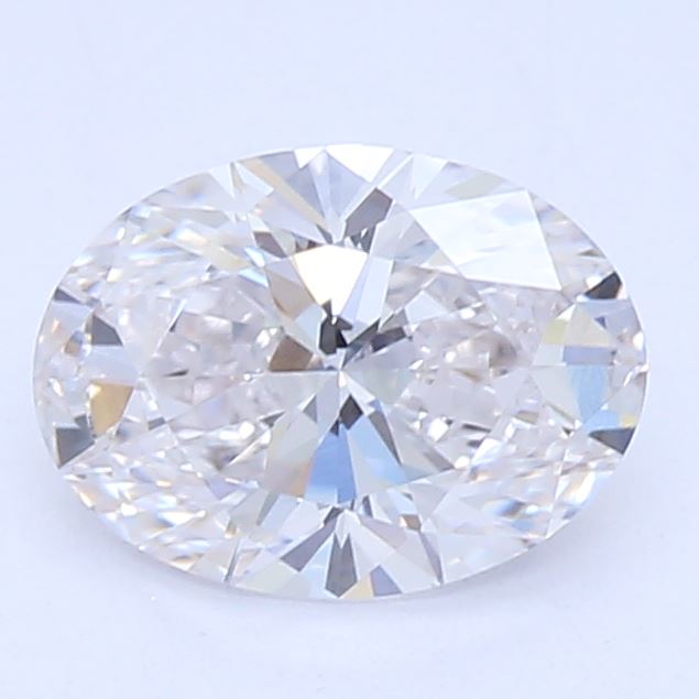 0.56 Carat Oval Lab Diamond with  Cut Diamond in 14KT  view 1
