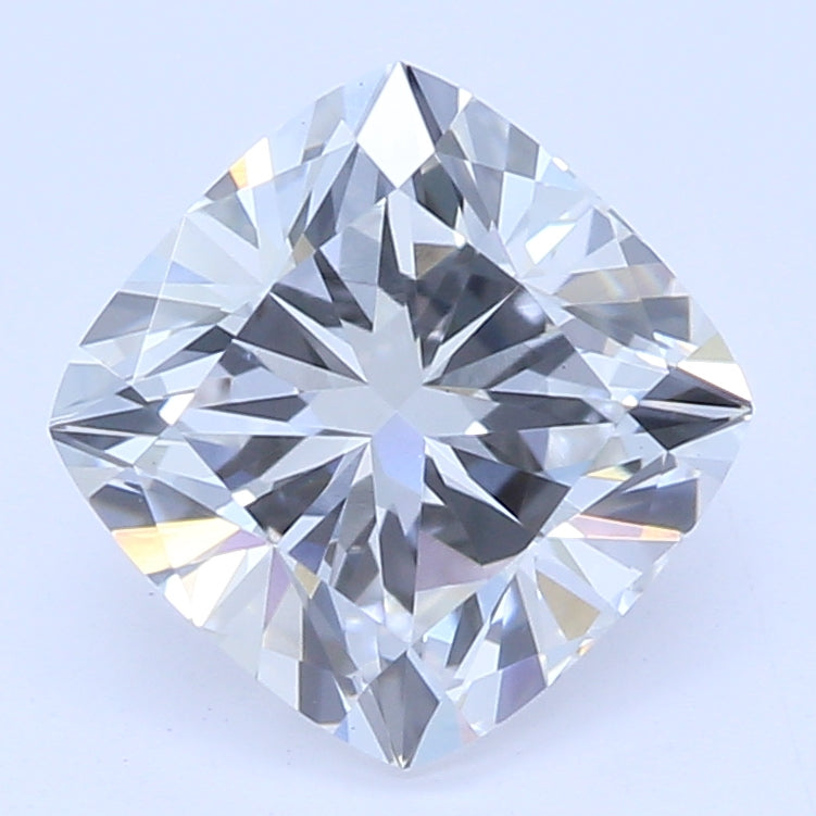 1.03 Carat Cushion Lab Diamond with  Cut Diamond in 14KT  view 1
