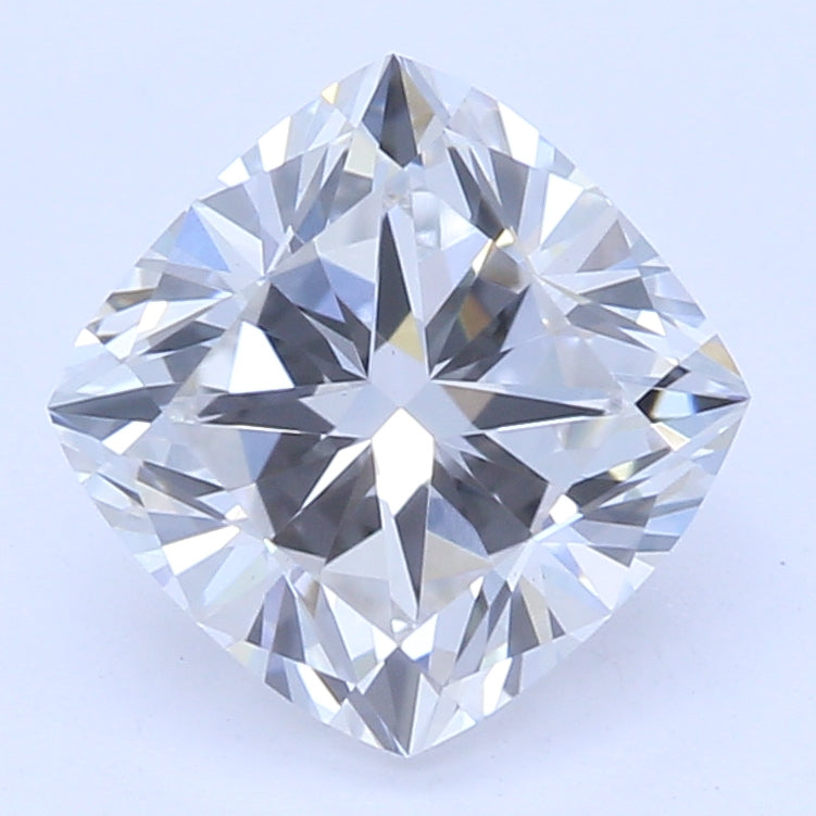 1.05 Carat Cushion Lab Diamond with  Cut Diamond in 14KT  view 1
