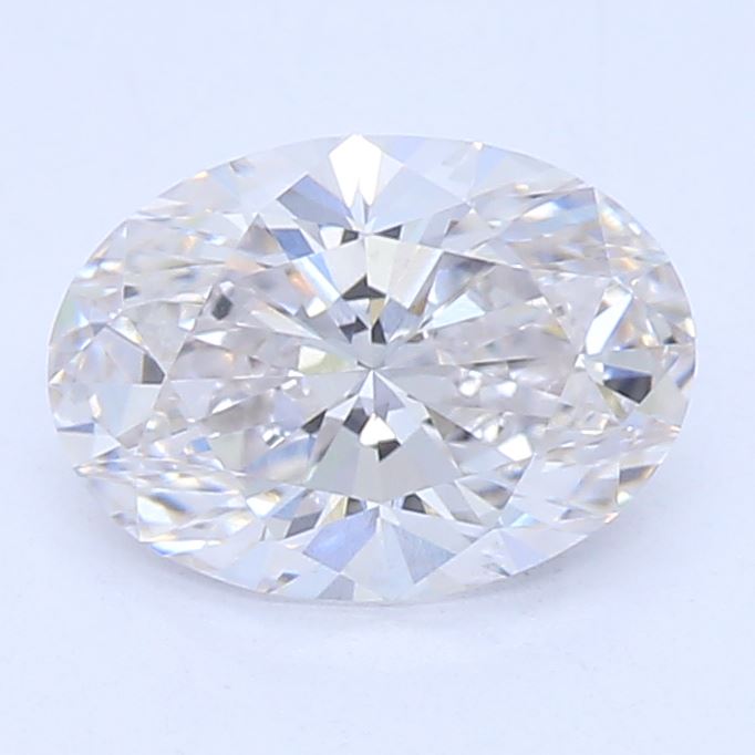 0.66 Carat Oval Lab Diamond with  Cut Diamond in 14KT  view 1
