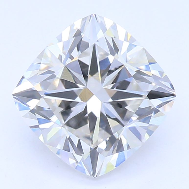 1.53 Carat Cushion Lab Diamond with  Cut Diamond in 14KT  view 1
