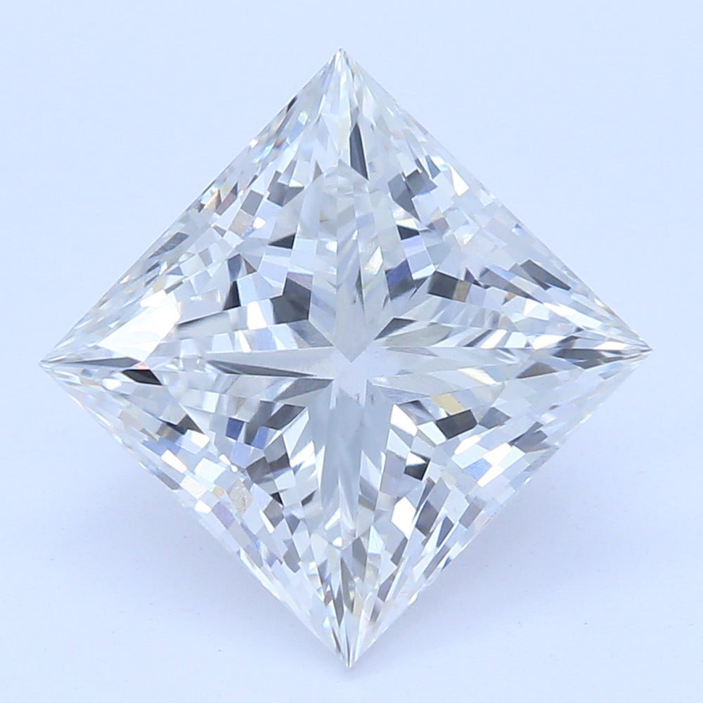 2.01 Carat Princess Lab Diamond with  Cut Diamond in 14KT  view 1
