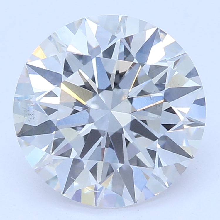1.26 Carat Round Lab Diamond with  Cut Diamond in 14KT  view 1
