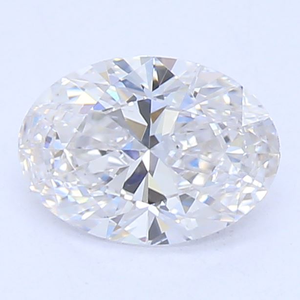 0.46 Carat Oval Lab Diamond with  Cut Diamond in 14KT  view 1
