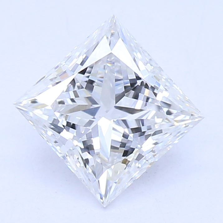 0.71 Carat Princess Lab Diamond with  Cut Diamond in 14KT  view 1
