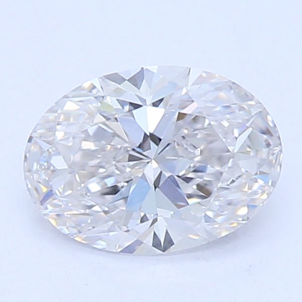0.42 Carat Oval Lab Diamond with  Cut Diamond in 14KT  view 1
