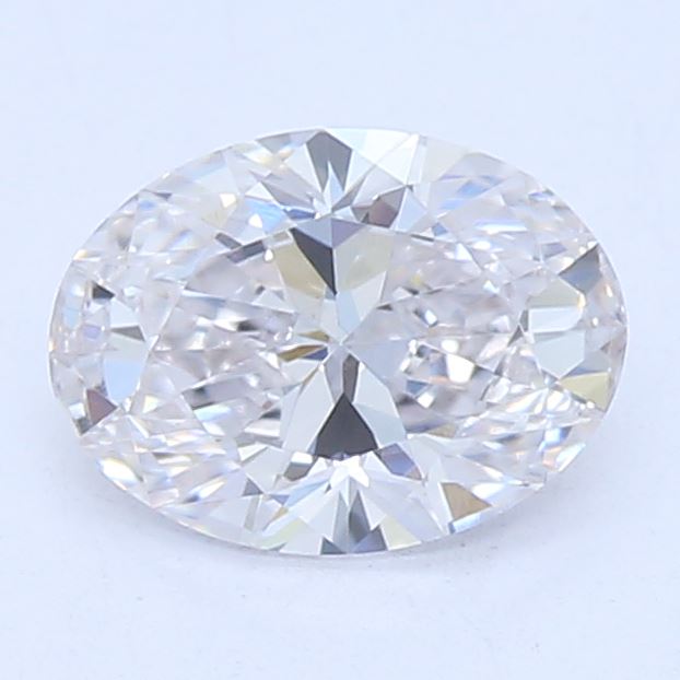 0.46 Carat Oval Lab Diamond with  Cut Diamond in 14KT  view 1
